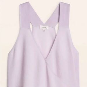 Aritzia Cross-back Faux Wrap Lavender Tank (S)